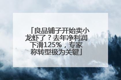 良品铺子开始卖小龙虾了？去年净利润下滑125%，专家称转型极为关键